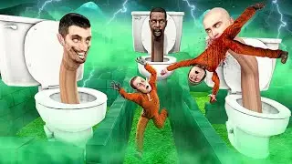 LABERINTO SCP - SKIBIDI TOILET nos PERSIGUE ESCAPANDO DE LAS TRAMPAS DEL RETRETE SKIBIDI BOB en GMOD
