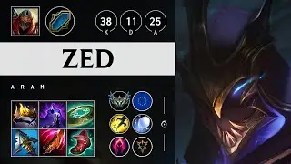 Zed ARAM: Quadra Kill, Godlike - EUW Challenger Patch 14.24
