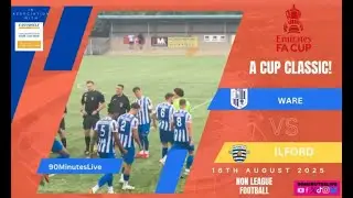 Match highlights of Ware FC v Ilford FC in the FA CUP #football #soccer #highlights #nonleague