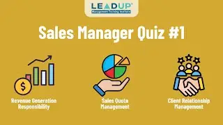 Sales Manager Beginners Quiz #1 | Sales Quotas, CRM & Revenue Skills | LEADUP