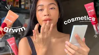Образцы тинта для губ GRWM Cosmetics в оттенке Sunlight (обзор на тагальском языке)