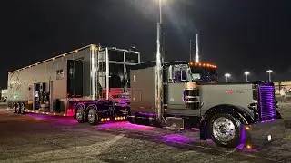 1997 Peterbilt 379 { racecar trailer 😳🤯} 