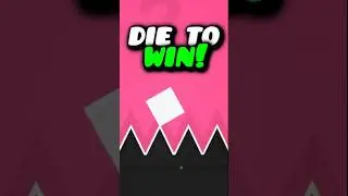 DIE TO WIN IN GEOMETRY DASH?!! #geometrydash #gd #shorts #games
