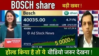 BOSCH share latest news | Bosch share price target