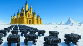 4300000 Monsters Attack ICE CASTLE ! BATTLE TANK & T-45 Last Stand &ndash; UEBS 2