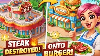 Steak Restaurant Completed | Unlocking Burger in Cooking Madness!