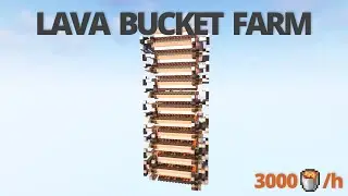 Very Efficient Lava Farm (3000 Lava/h) | Minecraft 1.17+
