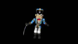 Dancing Nutcracker Christmas Projection Loop