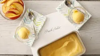 Quick Peach Sorbet- Martha Stewart