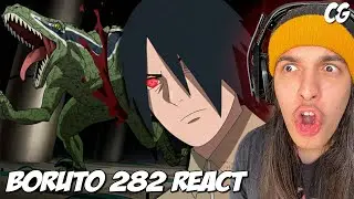 SASUKE VS DINOSSAURO | SASUKE RETSUDEN COME&Ccedil;OU! - React Boruto 282