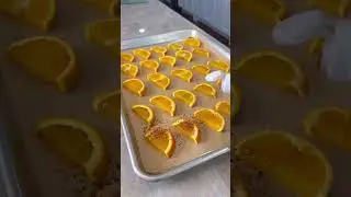 FROZEN ORANGE TAJIN SLICES🍊 these are soooo good and the best healthy treat.