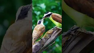It is not large in size, but its appetite is enormous.Great Kiskadee (Pitangus sulphuratus). #birds