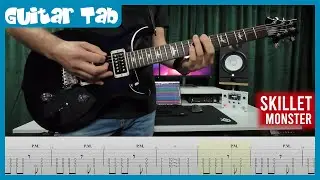 Skillet - Monster - Guitar Tab | Cover | Tutorial | Lesson