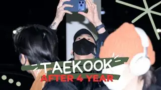 BTS taekook Airport moment after 4 years. BTS OT7
