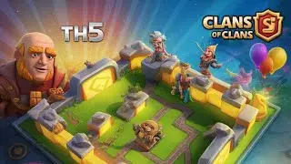 TOP 1 TH5 FARMING, WAR, CWL & TROPHY BEAS LINK + COPY (coc) #th5 #coc #best 