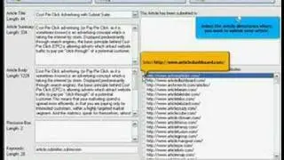 Article Directory Submission Software