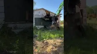Slow and steady gets the garage down #excavation #demolition