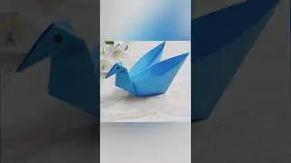 Cute Paper Swan Tutorial | Origami Swan Craft #origami #craft #diy