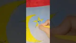Winter special moon + star drawing