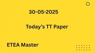 Today’s Theology Teacher Paper 30-05-2025|ETEA Master|