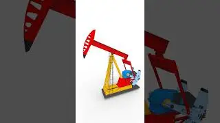 Nodding Donkey Pump #engineering #mechanism #pump #mechanic