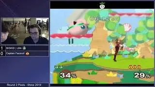 Shine 2019 SSBM - L8IN (Jigglypuff) vs. Captain Faceroll (Sheik) - Melee Round 2 Pools