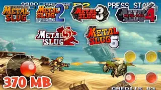 Metal Slug 1, 2, 3, 4, 5, 6 Play on Android (Mame4droid & Fba4droid)
