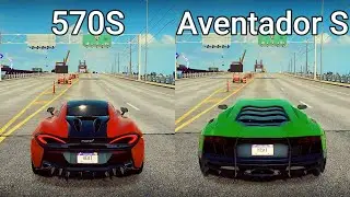 NFS Heat: McLaren 570S vs Lamborghini Aventador S - Drag Race