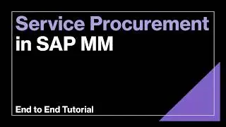 Service Purchase Order in SAP MM | Item Category 