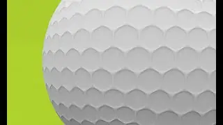 The Easiest Way To Model A Golf Ball!