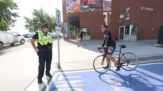 Toronto police ask cyclists to dismount on Queen's Quay cycle path