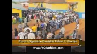 Ghana's Opposition Rejects Election Results