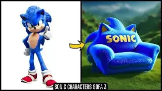 Sonic Cartoon All Characters as SOFA ( AI )
