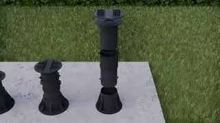 The Composite Shop How to install adjustable pedestal supports for composite decking frame