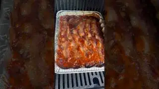Amazing Smoked Apple Pie Baked Beans! So Good! #grilling #cooking #shorts