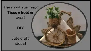 @mmstudios433 Jute craft ideas4 /The most stunning tissue holder ever!