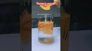 water and turmeric powder experiment | amazing science experiment at home#shorts