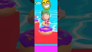 Donut Stack run game play level - 5 #game #music #trendingmusic #mobilegame #youtubeshorts