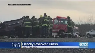 Deadly Rollover Crash In Yolo County