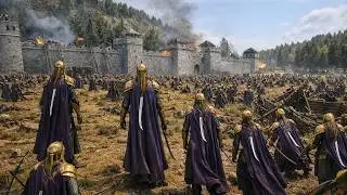 400 Ñoldor Elves vs 800 Gondorians – EPIC Fortress Siege | LOTR Bannerlord Mod