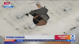 2 Carson businesses damaged amid rainstorm