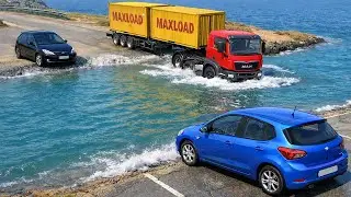 Deep Water vs Cars in BeamNG Drive Challenge