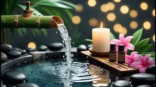 Bamboo Water Fountain Healing 24/7 自然の音とともに音楽をリラックス バンブーウォーターファウンテン 【癒し音楽BGM】#123