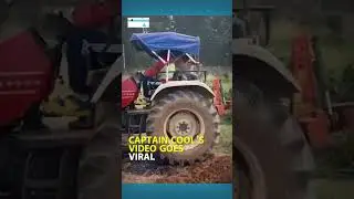 M S Dhoni Turns Farmer, Ploughs His Land | #msdhoni #ytshorts
