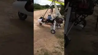 Microlight fly view landscape