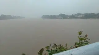 Tunga river in Shivamogga is in full flow today