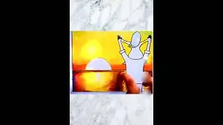 Father and Daughter👧love drawing tutorial for beginners #shorts #ytshort #youtubeshorts #oilpastel