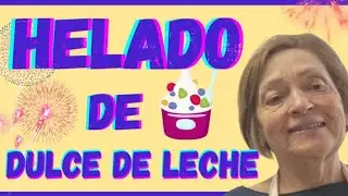 Helado de dulce de leche con vainillas borrachas