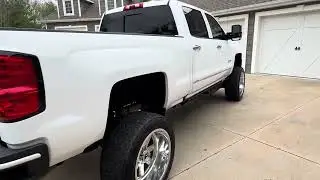2019 Silverado 2500HD BDS lift Fox Shocks, Duramx Diesel, Fuel Forged, Nitto www.thieltrucks.com