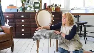 How to make dining chair slipcovers (tie on with ruffle/pleated skirt)